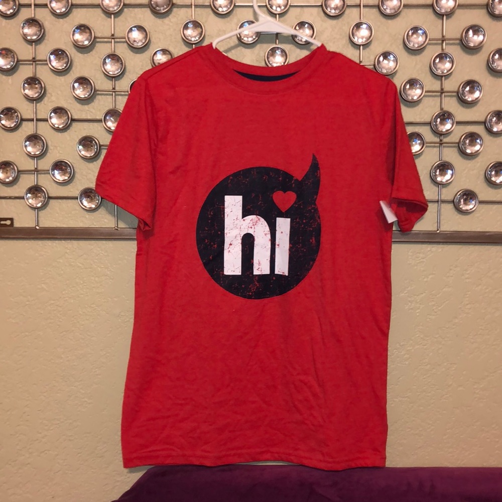 NWT Girls Cat&Jack Printed Red Tee XL (16)
